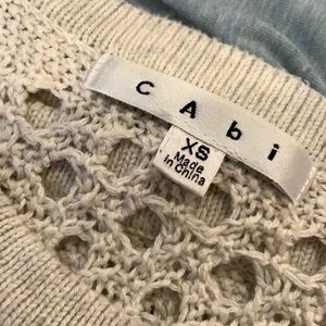 CaBi cream crochet sweater